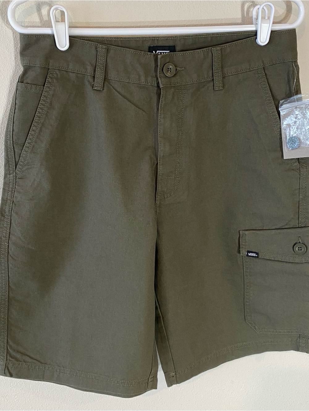 Vans Olive Green Cargo Shorts - Size 30